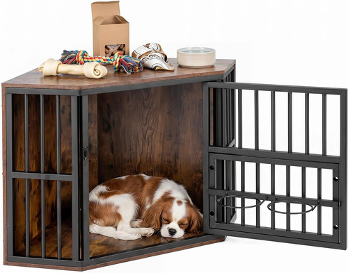Corner dog crate 1 - dog, 2-in-1