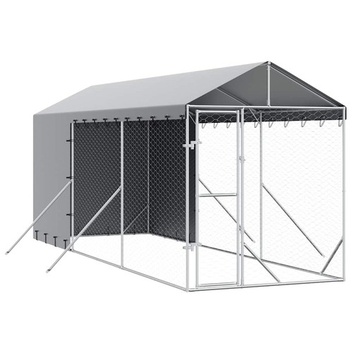 Outdoor dog kennel - dog, house