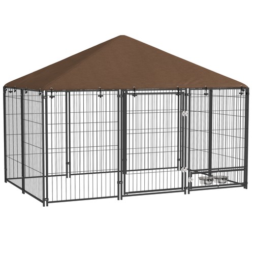 Outdoor dog kennel puppy play - outdoor,