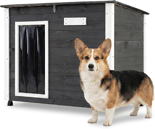 Wooden dog house outdoor - wooden, house,