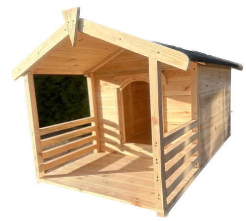 Outdoor dog kennel house - kennel,