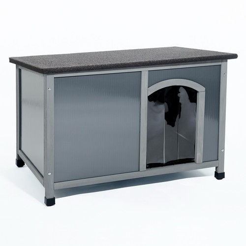 Dog kennel plastic and wood - xl,