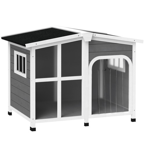 Pawhut wooden dog kennel - pawhut,