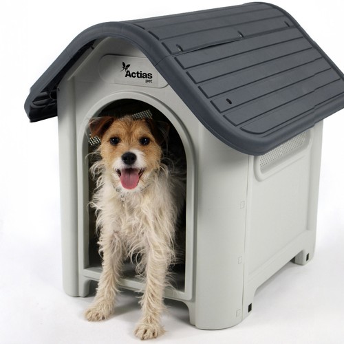 Plastic dog kennel - plastic,