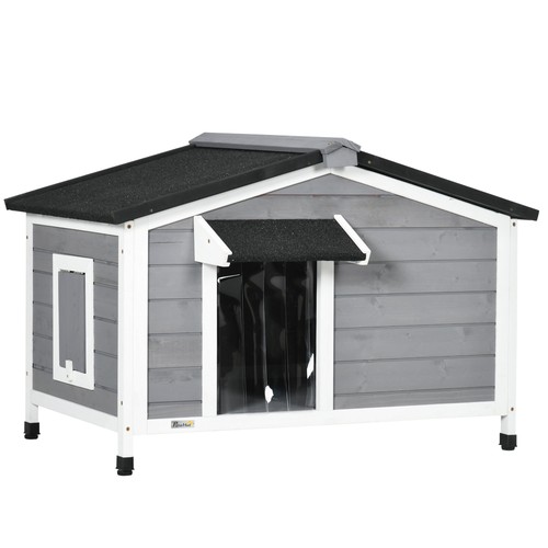 Pawhut wooden dog - pawhut,