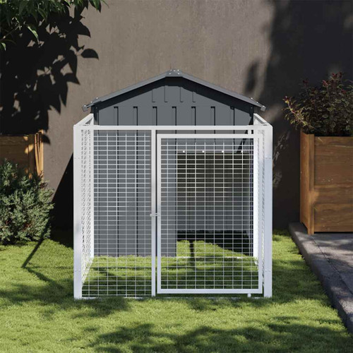 Dog house with - dog, anthracite