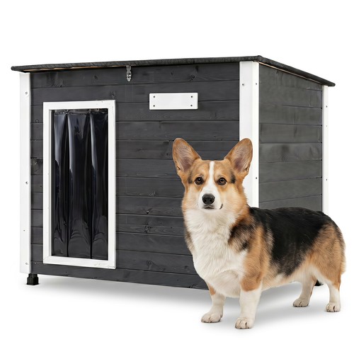 Spruce wood dog house - wood, outdoor