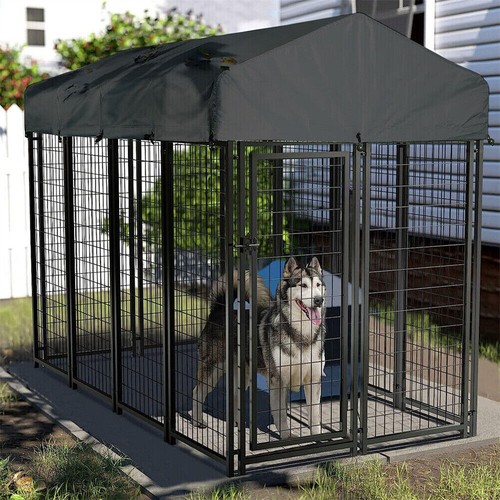 Outdoor large dog - dog, kennel
