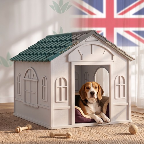 Pawhut dog house outdoor - house,