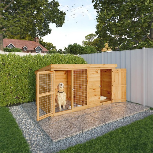 Wooden dog kennel run - 4, &