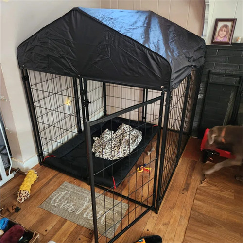 Outdoor metal dog kennel - metal,