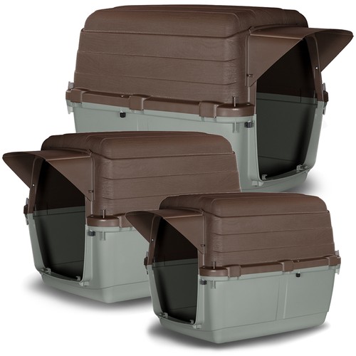 Large plastic dog kennel - dog,
