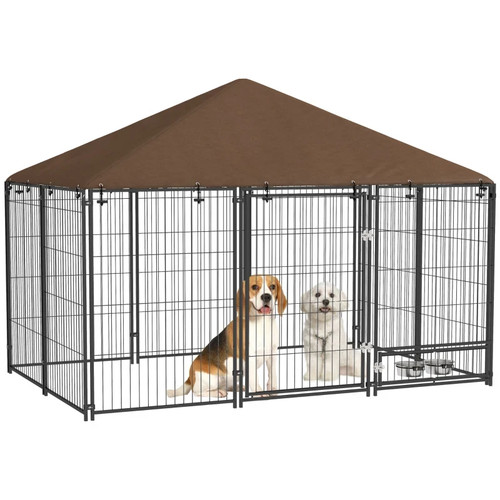 Pawhut outdoor dog kennel - pawhut,
