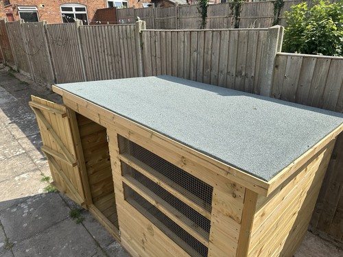 Wooden outdoor kennel lightly - wooden,