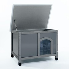 S DOG KENNEL PLASTIC AND WOOD