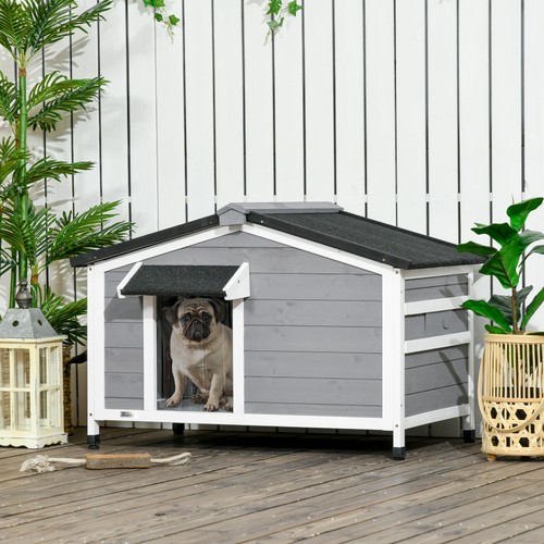 Pawhut wooden dog - pawhut, kennel