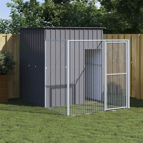 Dog house with - dog, run