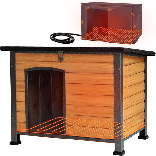 Outdoor heated dog - dog, with