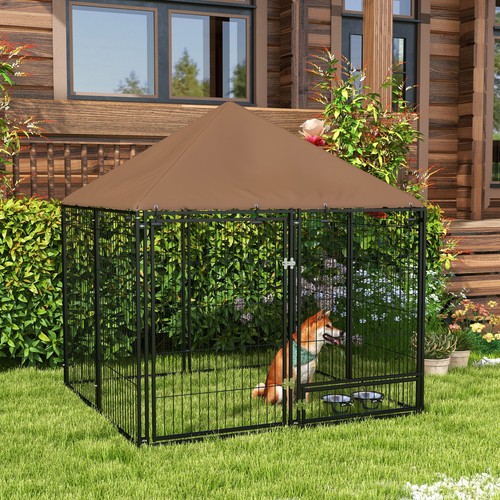 Outdoor dog house kennel with - dog,
