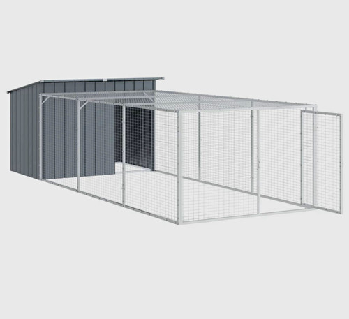 Outdoor metal wire dog kennel - dog,